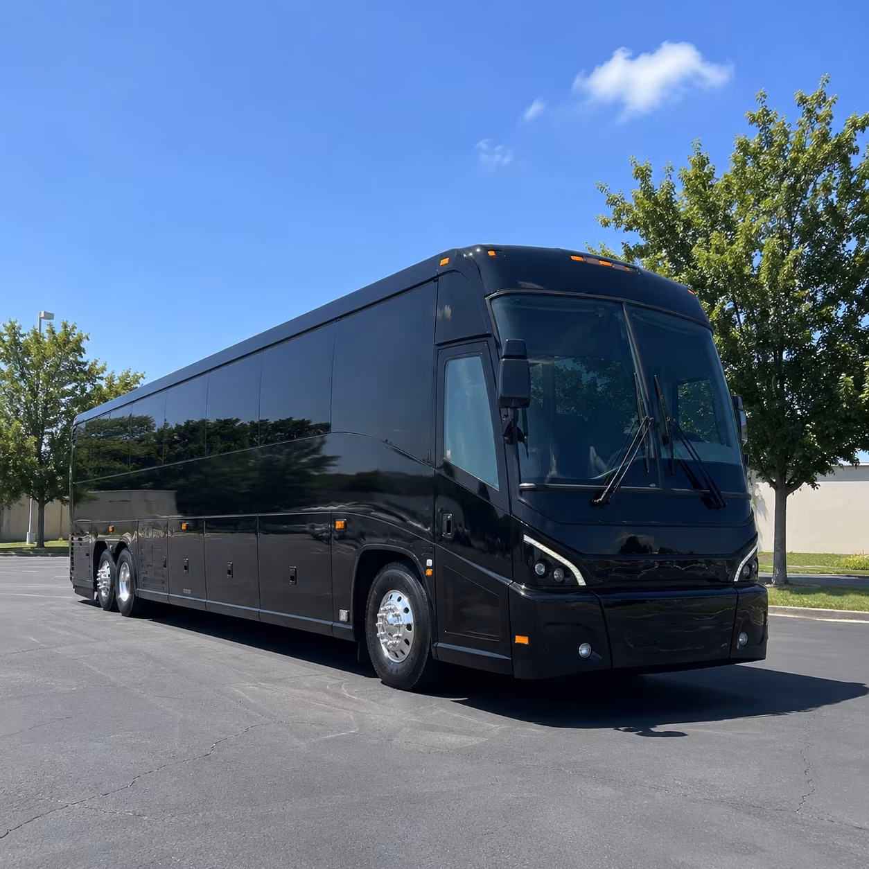 compton charter bus rental exterior