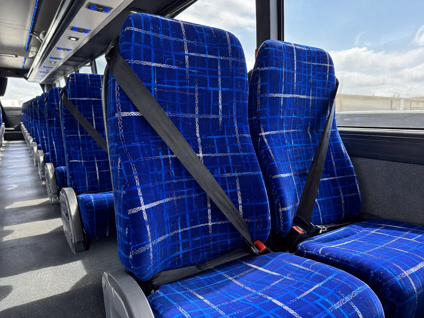 hawthorne charter bus interior